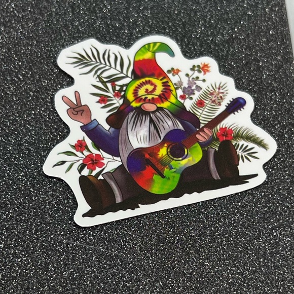Gnome Hippie Trippy Psychedelic Lava Lamp 60s 70s Stoner Aesthetic Sticker - Picture 3 of 6